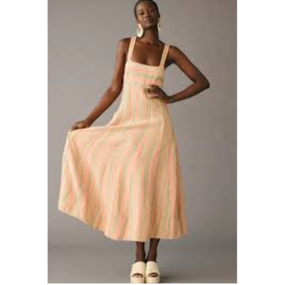 NWOT Anthropologie Maeve Square Neck Tie
Back A-Lined Dress